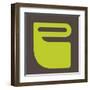 Letter P Green-NaxArt-Framed Art Print