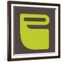 Letter P Green-NaxArt-Framed Art Print