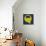 Letter Q Yellow-NaxArt-Mounted Art Print displayed on a wall