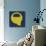 Letter Q Yellow-NaxArt-Art Print displayed on a wall