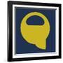 Letter Q Yellow-NaxArt-Framed Art Print