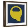 Letter Q Yellow-NaxArt-Framed Art Print