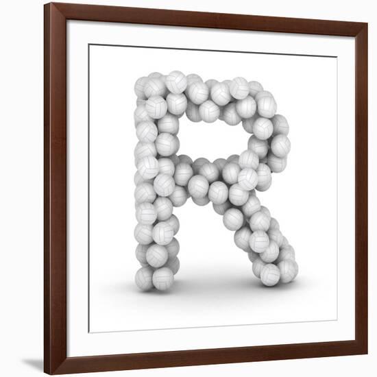 Letter R, From Voleyballs-iunewind-Framed Premium Giclee Print