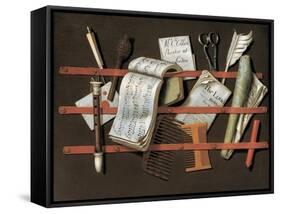 Letter Rack, C.1698-Evert Collier-Framed Stretched Canvas