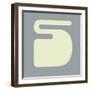 Letter S White-NaxArt-Framed Art Print