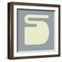 Letter S White-NaxArt-Framed Art Print