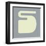 Letter S White-NaxArt-Framed Art Print