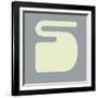 Letter S White-NaxArt-Framed Art Print