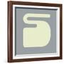 Letter S White-NaxArt-Framed Art Print