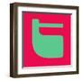 Letter T Green-NaxArt-Framed Art Print