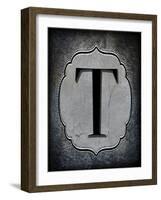 Letter T-LightBoxJournal-Framed Giclee Print