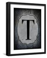 Letter T-LightBoxJournal-Framed Giclee Print