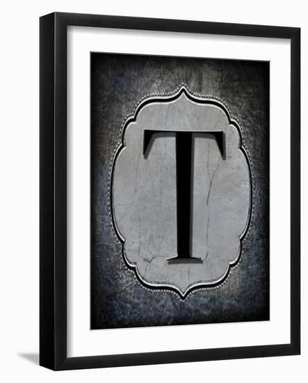 Letter T-LightBoxJournal-Framed Giclee Print