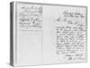 Letter to Abraham Lincoln from Mathew Brady-null-Stretched Canvas