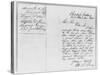 Letter to Abraham Lincoln from Mathew Brady-null-Stretched Canvas