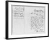 Letter to Abraham Lincoln from Mathew Brady-null-Framed Giclee Print