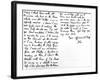 Letter to His Younger Sister, Fanny Keats, Mentioning That He Is Staying as a Guest of Mrs…-John Keats-Framed Giclee Print