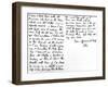Letter to His Younger Sister, Fanny Keats, Mentioning That He Is Staying as a Guest of Mrs…-John Keats-Framed Giclee Print