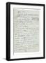 Letter to Josephine De Beauharnais, 1795-6-Napoleon Bonaparte-Framed Giclee Print