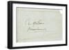 Letter to Josephine De Beauharnais, 1795-6-Napoleon Bonaparte-Framed Giclee Print