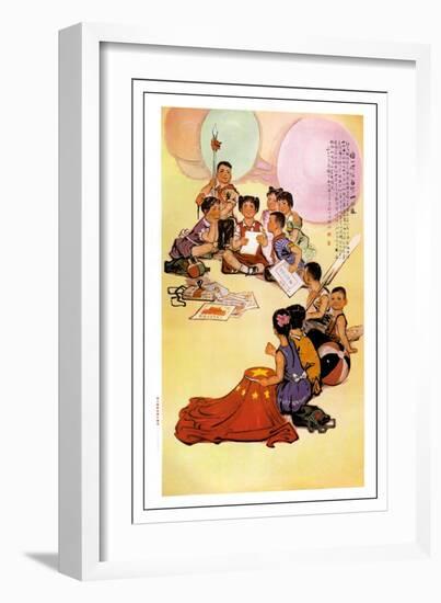 Letter to Little Friends in Taiwan-Lin Ang-kan-Framed Art Print