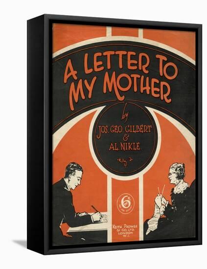 Letter to Mother-null-Framed Stretched Canvas