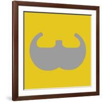 Letter W Grey-NaxArt-Framed Premium Giclee Print