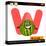 Letter W With Watermelon Cartoon Illustration-Igor Zakowski-Stretched Canvas