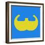 Letter W Yellow-NaxArt-Framed Art Print