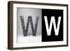 Letter W-badboo-Framed Art Print