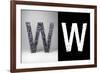 Letter W-badboo-Framed Art Print