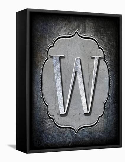 Letter W-LightBoxJournal-Framed Stretched Canvas