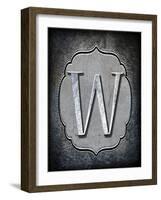 Letter W-LightBoxJournal-Framed Giclee Print