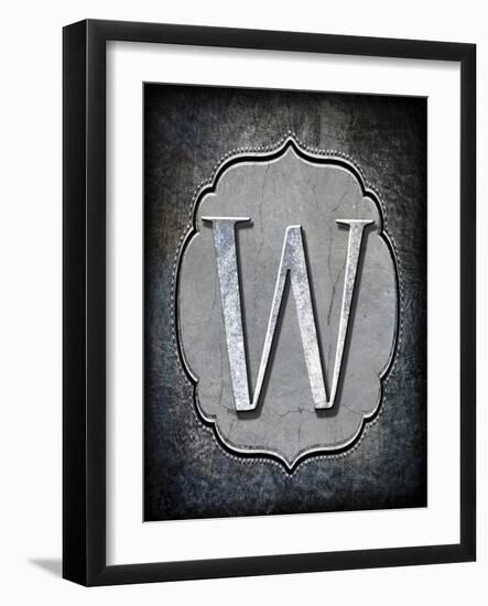 Letter W-LightBoxJournal-Framed Giclee Print