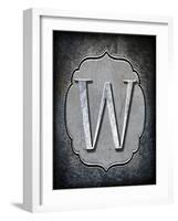 Letter W-LightBoxJournal-Framed Giclee Print