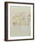 Letter with Drawing Sent to Balzac's Sister Laure, 1821-Honore de Balzac-Framed Giclee Print