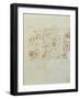 Letter with Drawing Sent to Balzac's Sister Laure, 1821-Honore de Balzac-Framed Giclee Print