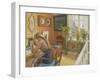 Letter-writing, 1912-Carl Larsson-Framed Giclee Print