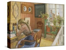 Letter-writing, 1912-Carl Larsson-Stretched Canvas