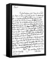 Letter Written by David Hume to Richard Davenport Referring to the Great Difficulties of His…-null-Framed Stretched Canvas