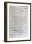 Letter Written by Voltaire to the French Foreign Minister in Paris, 1st August 1743-Francois Marie Arouet Voltaire-Framed Giclee Print