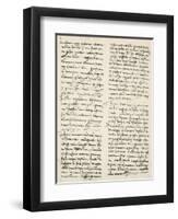 Letter Written-Amerigo Vespucci-Framed Giclee Print