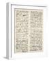 Letter Written-Amerigo Vespucci-Framed Giclee Print