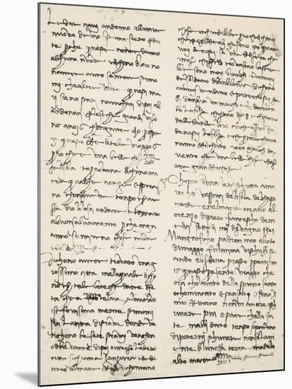 Letter Written-Amerigo Vespucci-Mounted Giclee Print