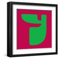 Letter Y Green-NaxArt-Framed Art Print