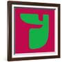 Letter Y Green-NaxArt-Framed Art Print