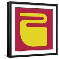 Letter Z Yellow-NaxArt-Framed Art Print