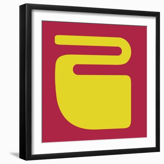 Letter Z Yellow-NaxArt-Framed Art Print