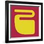 Letter Z Yellow-NaxArt-Framed Art Print