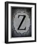 Letter Z-LightBoxJournal-Framed Giclee Print